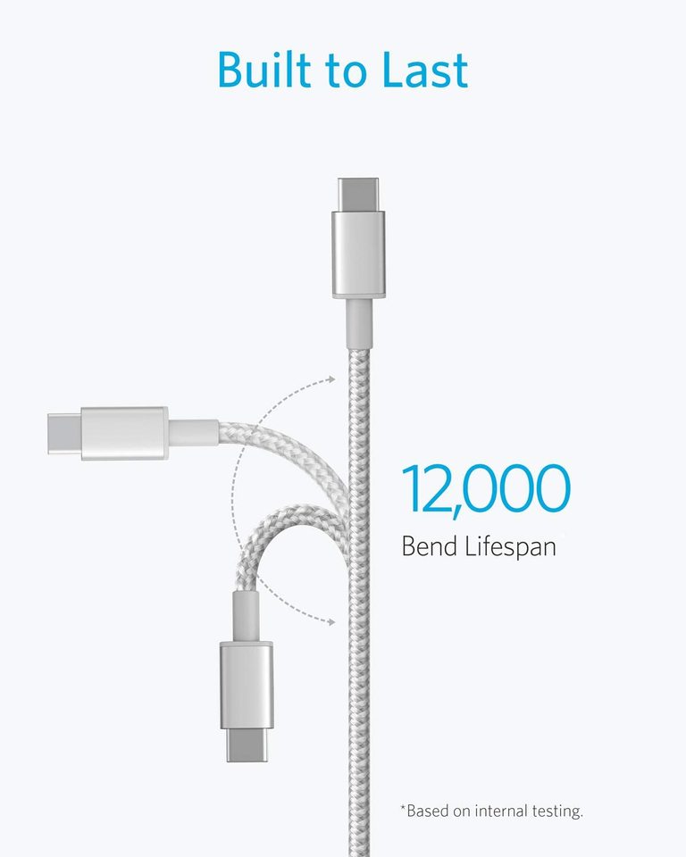cable with 12,000 bend lifespan for durability