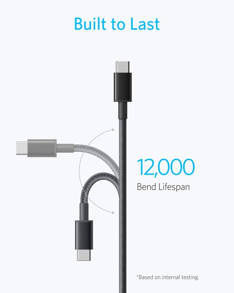 cable with 12,000 bend lifespan for durability
