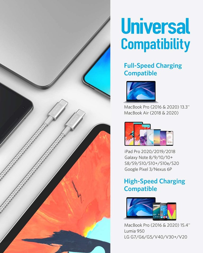 cable with universal compatibility for charging