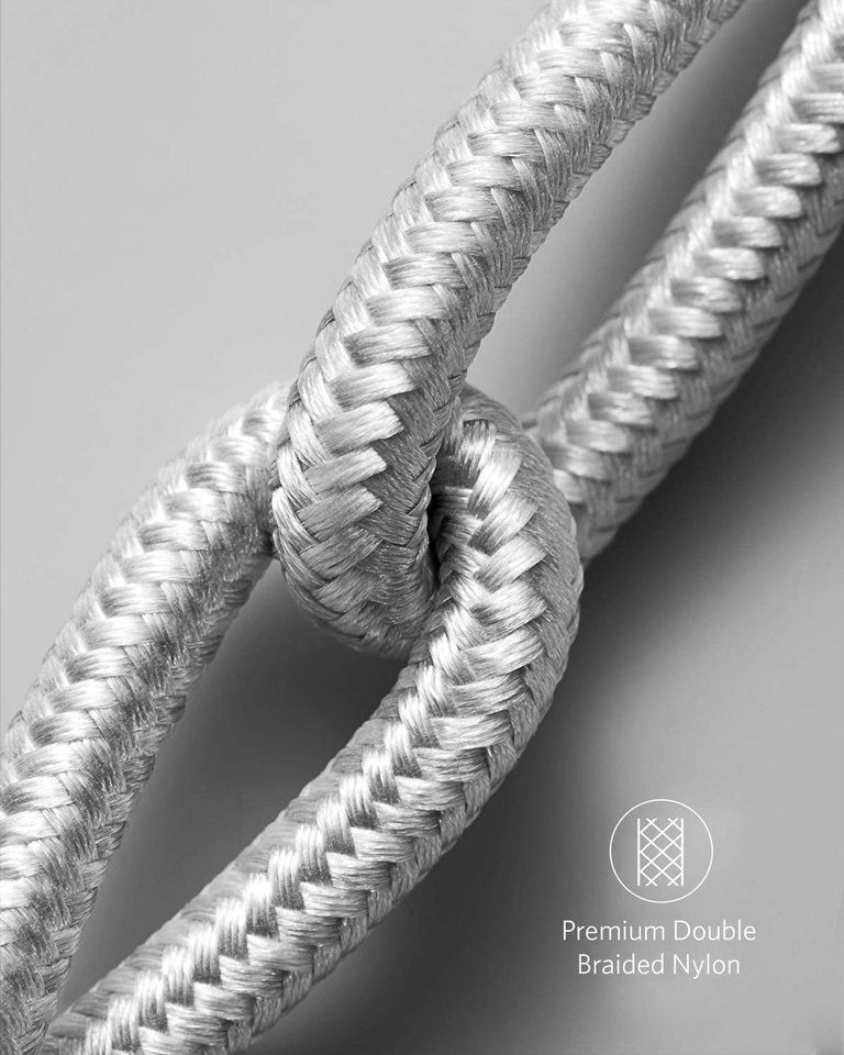 cable with premium double braided nylon for durability