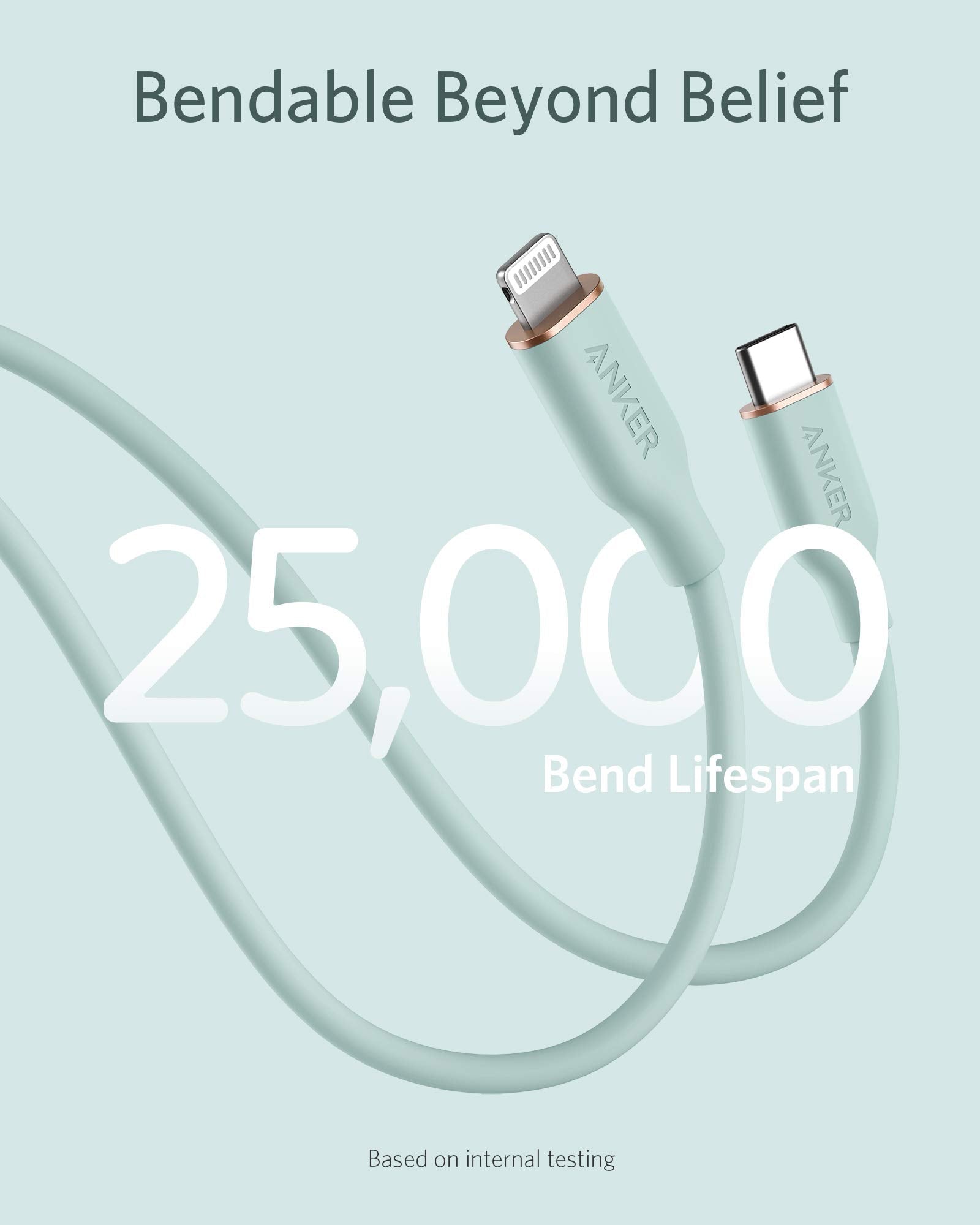 Refurbished 641 USB-C to Lightning Cable (Flow, Silicone)