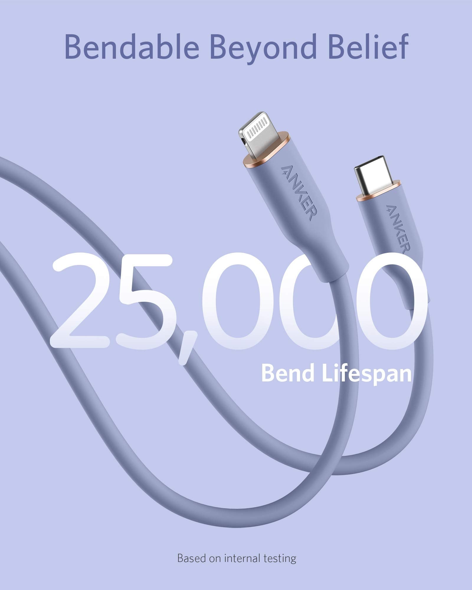 Refurbished 641 USB-C to Lightning Cable (Flow, Silicone)