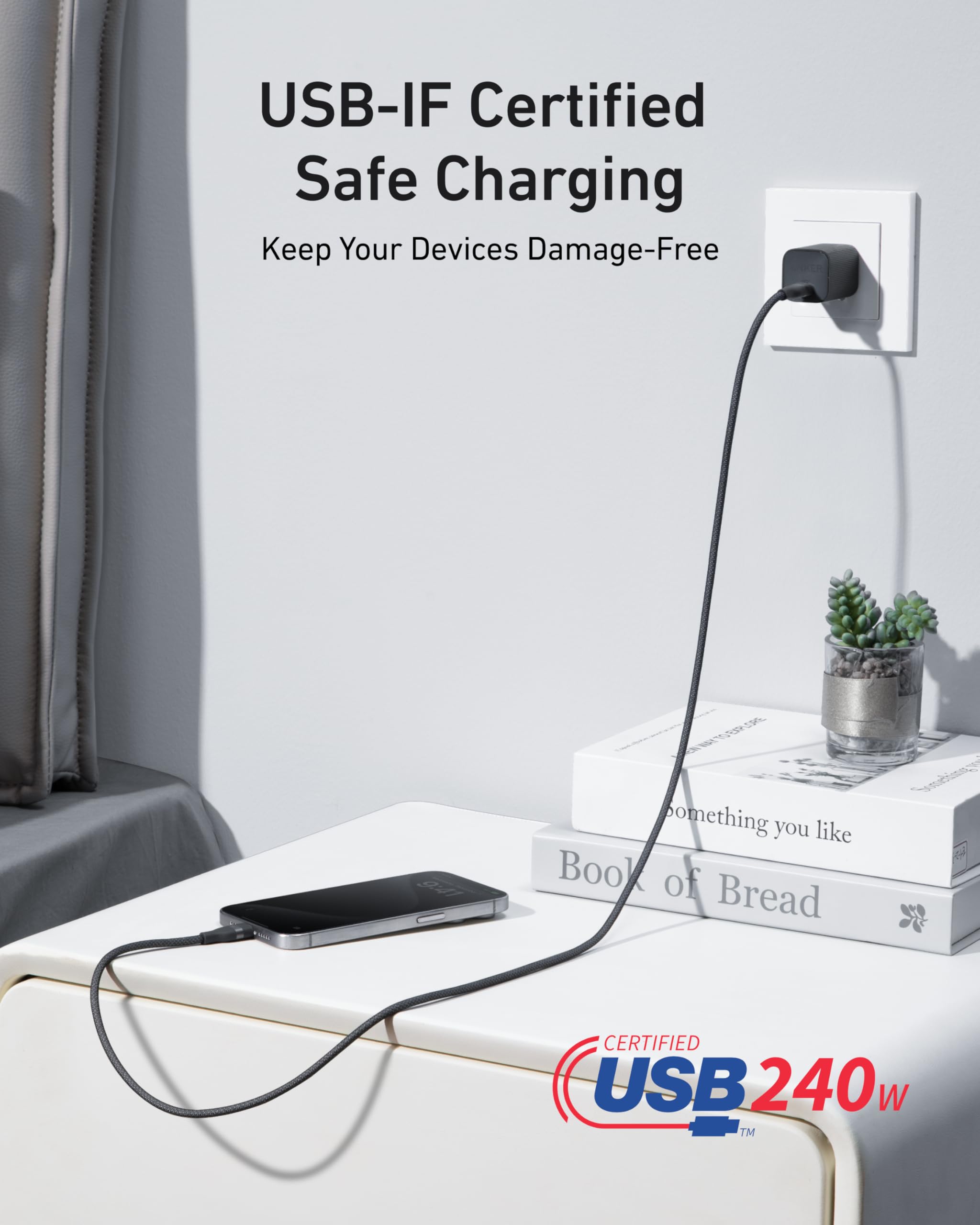 240W cable for USB-C fast charging EN