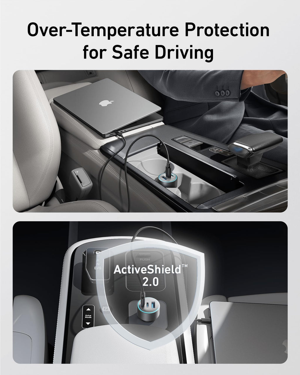 charger with ActiveShield 2.0 for over-temperature protection