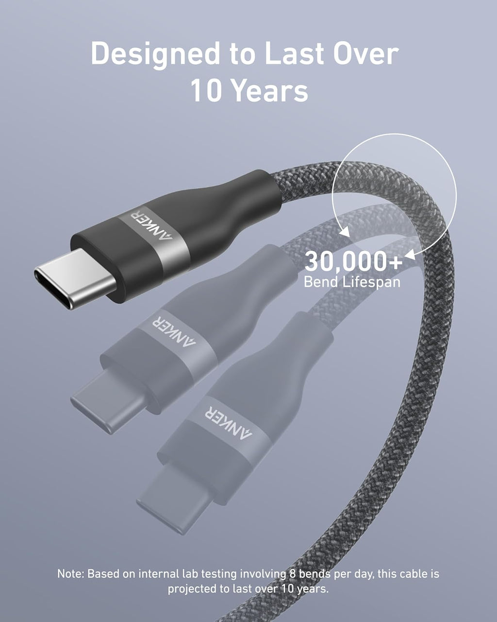 USB-C to USB-C Cable (3 ft / 6 ft, 240W, Upcycled-Braided)