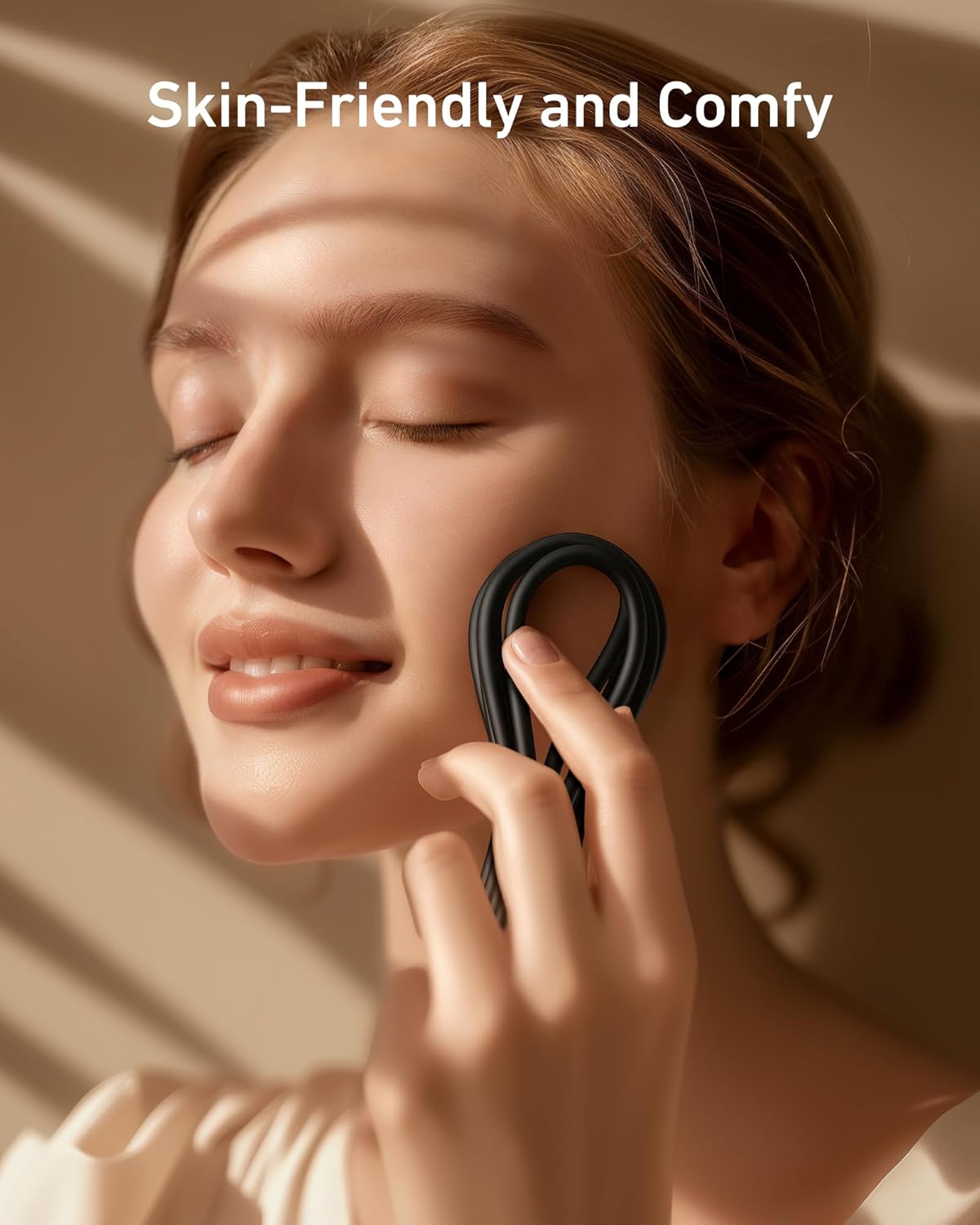 with soft skin-friendly material for comfortable touch