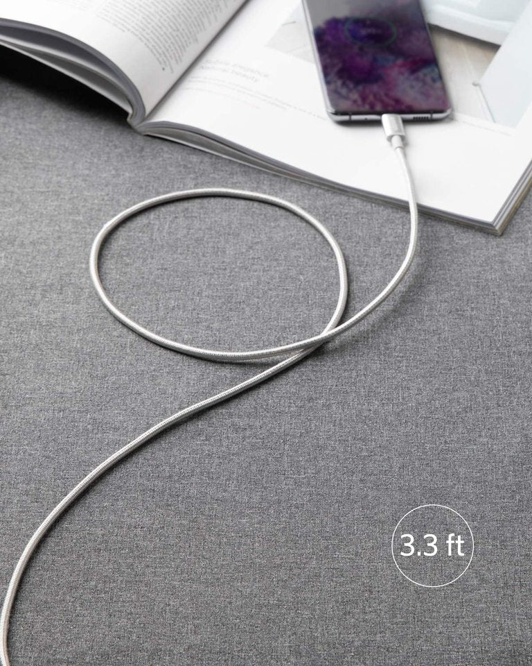 2-Pack New Nylon USB-C to USB-C Cable (3 ft / 6 ft, 60W)