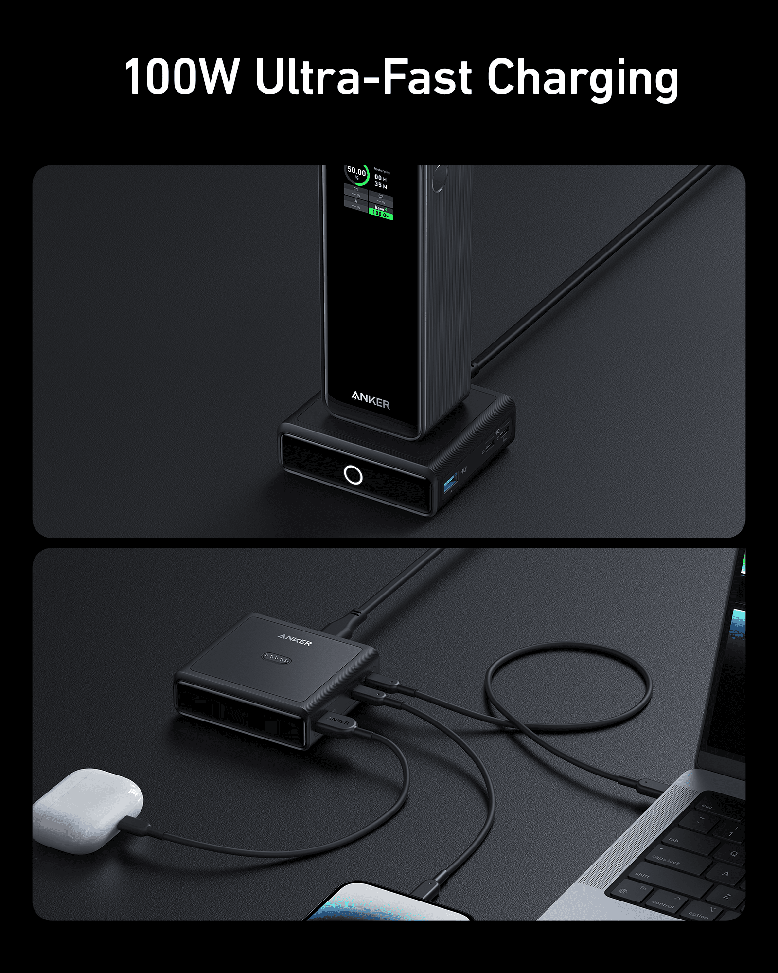 100W Charging Base for Prime Power Bank