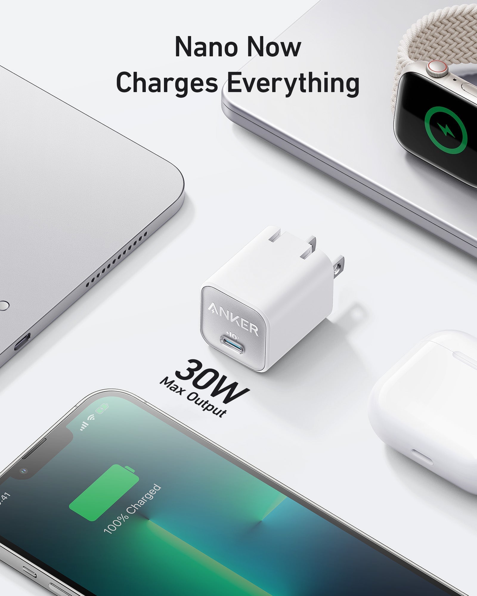 fast charger with USB-C port for multiple devices,