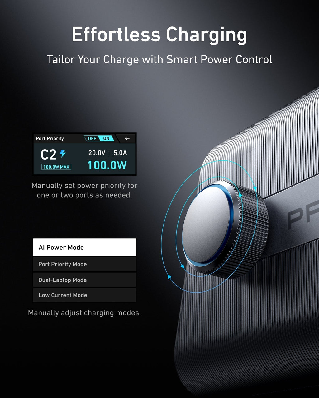 effortless charging with smart power control for Keyword