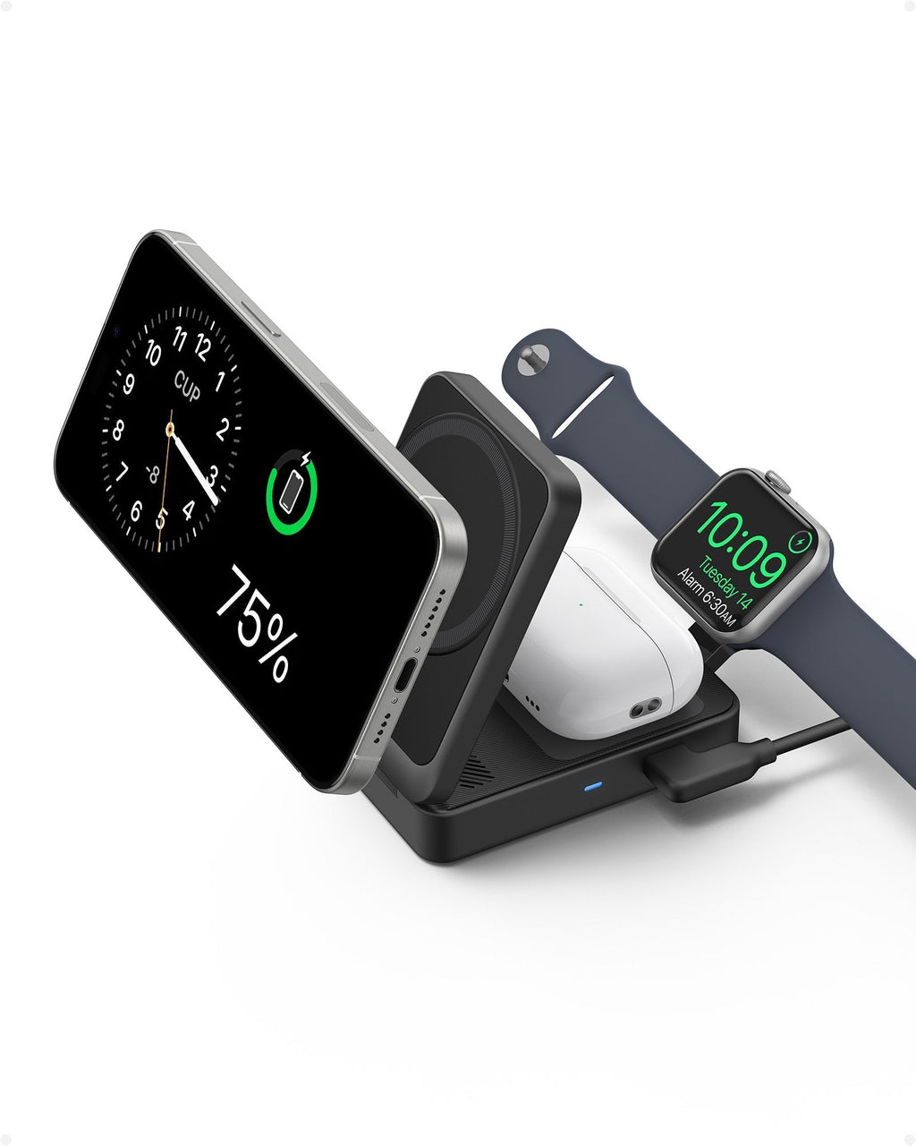 Refurbished MagGo Wireless Charging Station (Foldable 3-in-1)