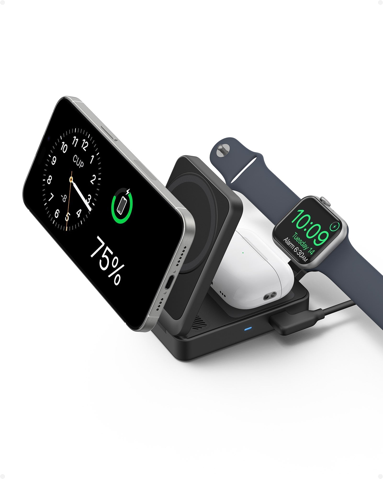 Refurbished MagGo Wireless Charging Station (Foldable 3-in-1)