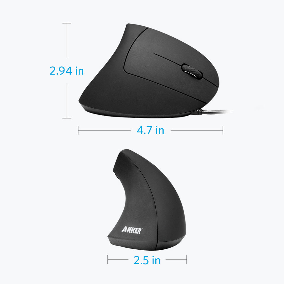 Refurbished Ergonomic Optical USB Wired Vertical Mouse