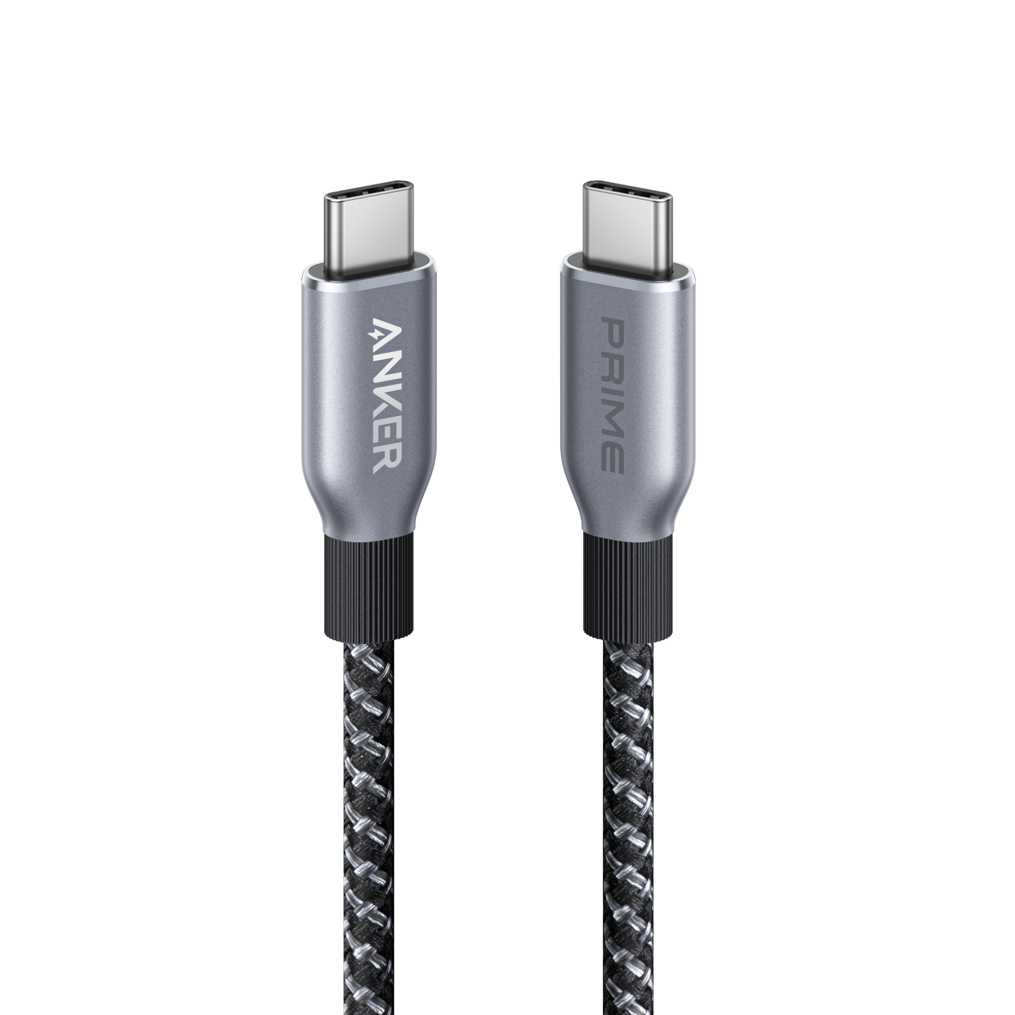 Nano 75W Car Charger and Prime USB-C to USB-C Cable (240W, Upcycled-Braided)