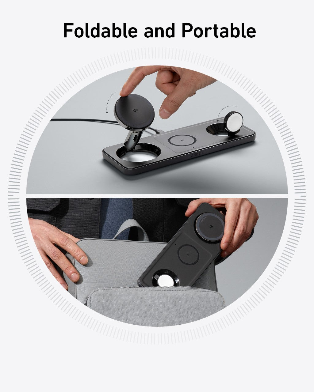 Refurbished MagGo Wireless Charging Station (3-in-1 Pad)