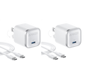 Nano Charger (45W) with USB-C to USB-C Cable 2-Pack