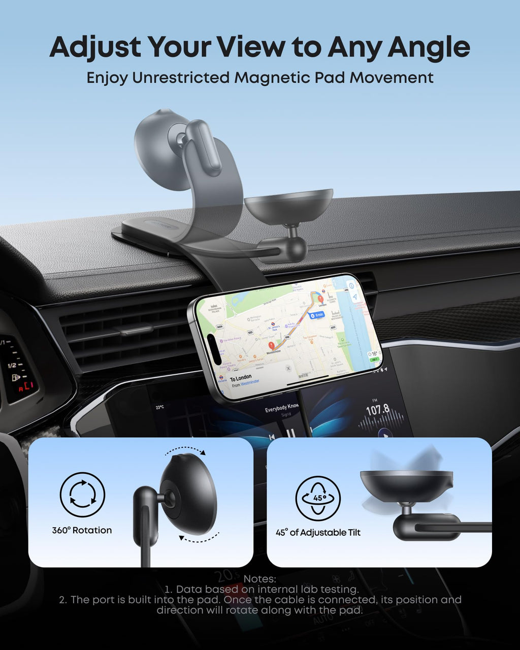 MagGo Wireless Charging Station and Nano Wireless Car Charger