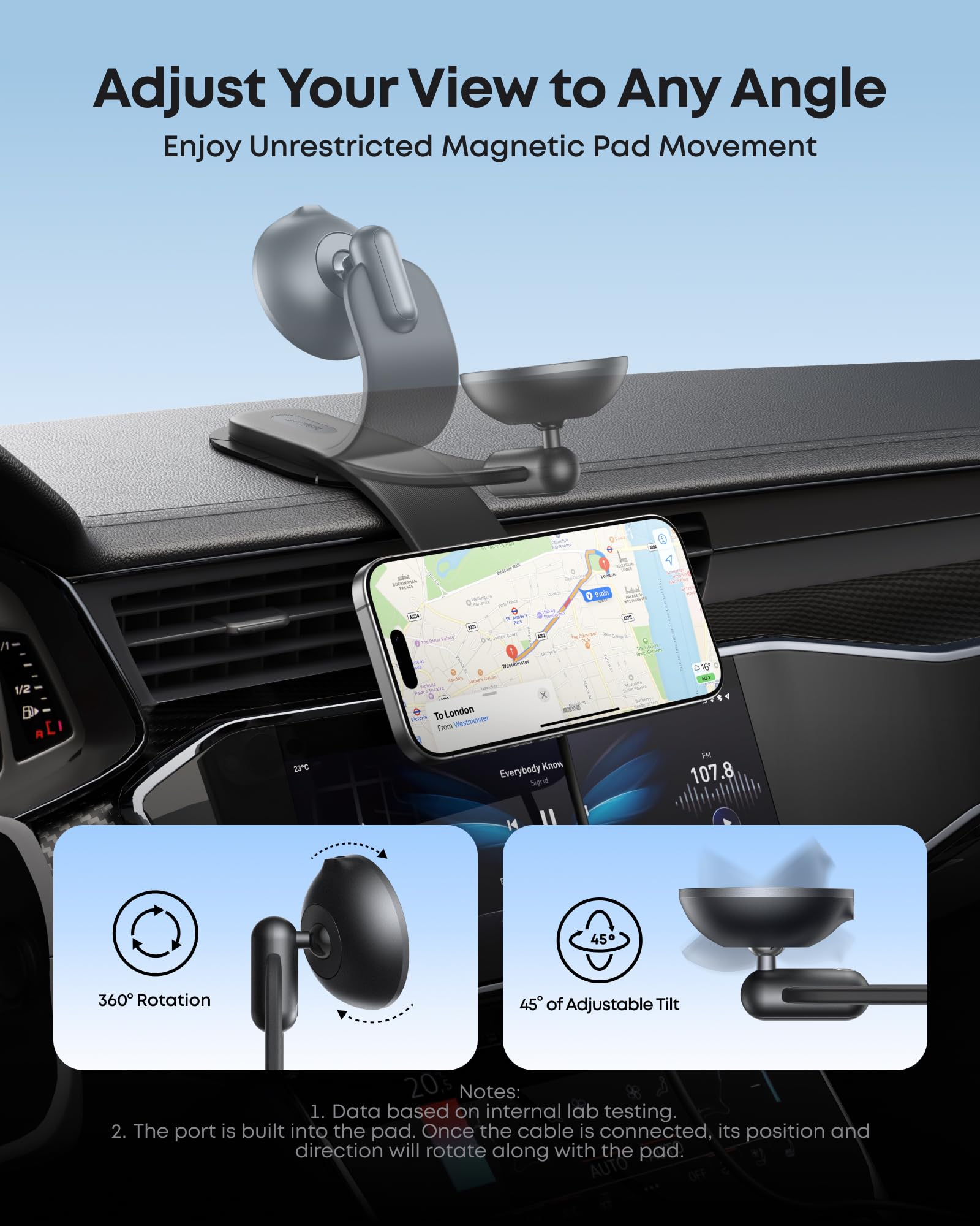 MagGo Wireless Charging Station and Nano Wireless Car Charger
