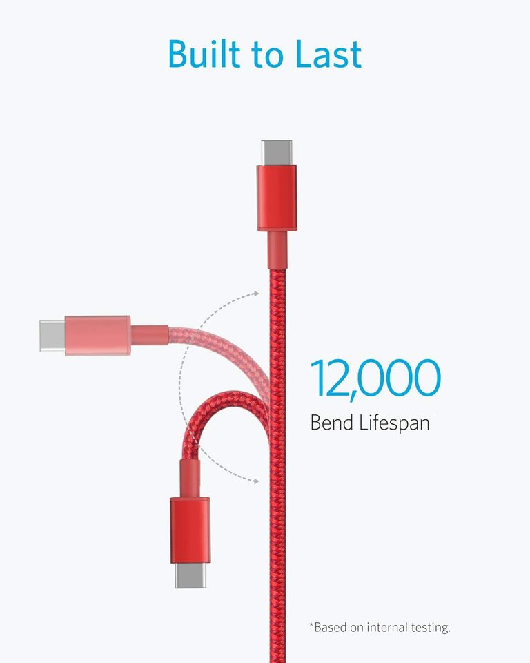 cable with 12,000 bend lifespan for durability